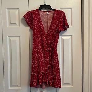 S red and white Naggoo dress